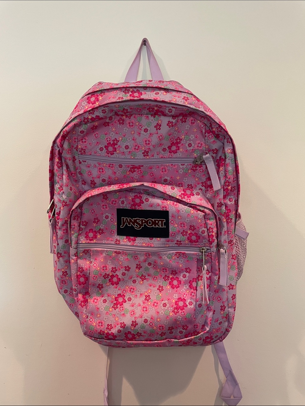 Jansport Purple Floral Backpack